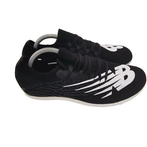 New Balance LD5000 Racing Shoes Womens 7.5B Black White WLD5KB8 Metal Spikes - Picture 2 of 10